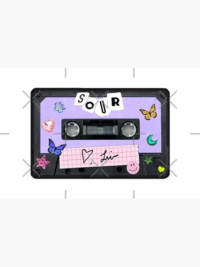 Olivia Rodrigo Sour Cassette Makeup Bags