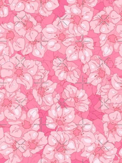 The cute ligt pink sakura flowers iPhone Case