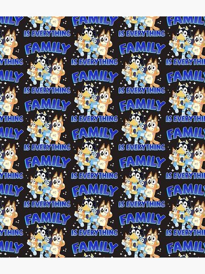 B.l.u.e.y-Dad-Mom Family Is Everything For Father's Day Backpack