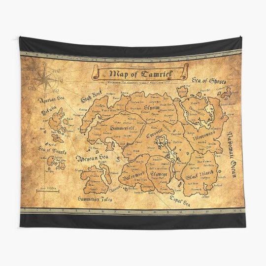 The map of tamriel Tapestry