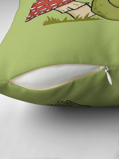 Cute Cottagecore Frog in Mushroom Hat Reading a Book: A Goblincore Toad Bookworm