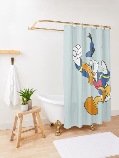 Donal Duck Disney Shower Curtain, Disney Bathroom Decor