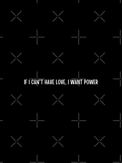 If I cant have love i want power simple 2 iPhone Case