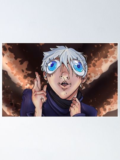 Bug Eyed Gojo Poster