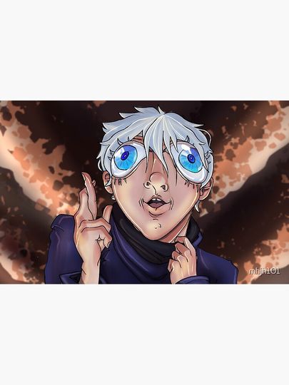 Bug Eyed Gojo Poster