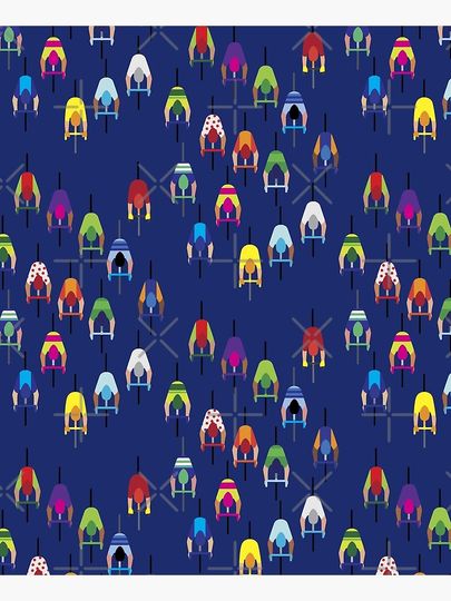 The Peloton Cyclists – navy blue Kitchen Apron