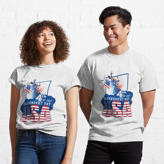 Journée de l'indépendance américaine T-shirt classique