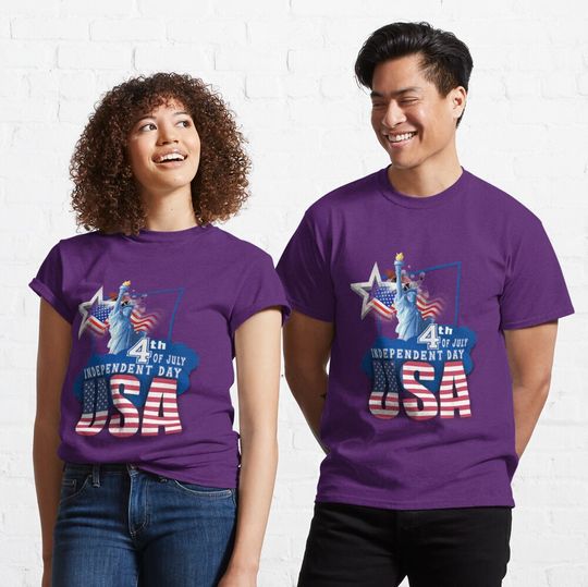Journée de l'indépendance américaine T-shirt classique