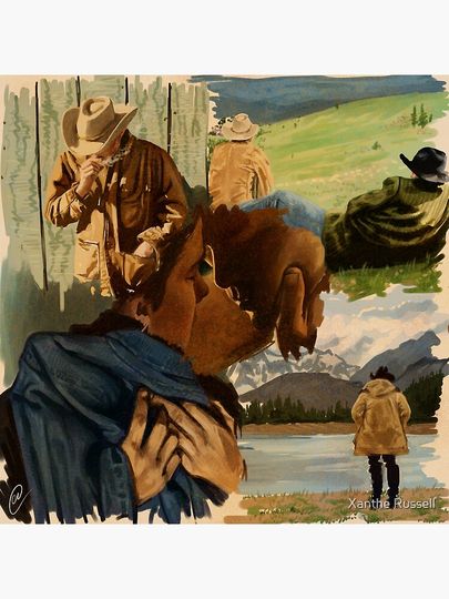 Scenes from Brokeback Mountain Premium Matte Vertical Poster