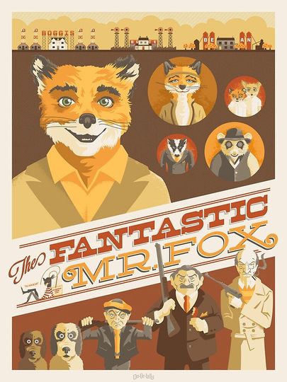 fantastic mr fox Premium Matte Vertical Poster