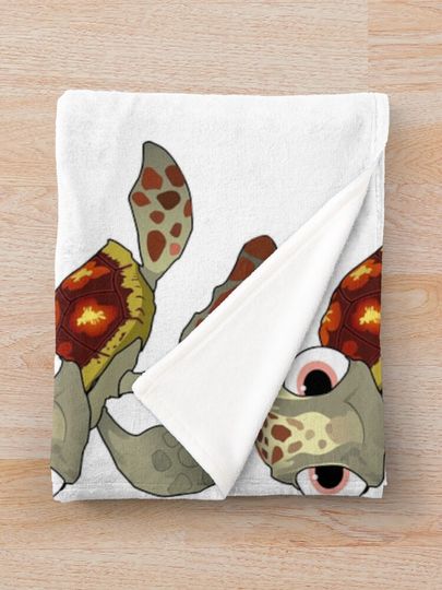 Cute squirt finding nemo Throw Blanket