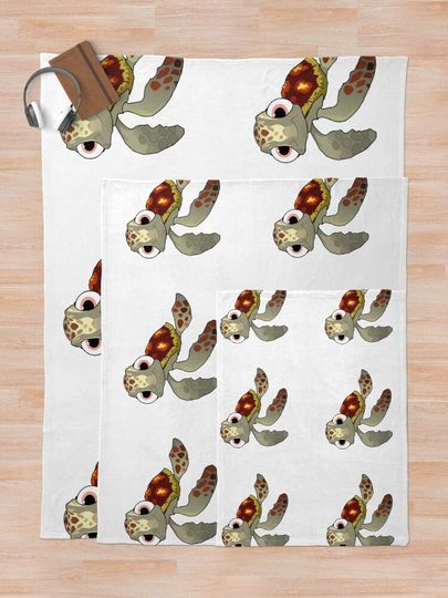 Cute squirt finding nemo Throw Blanket