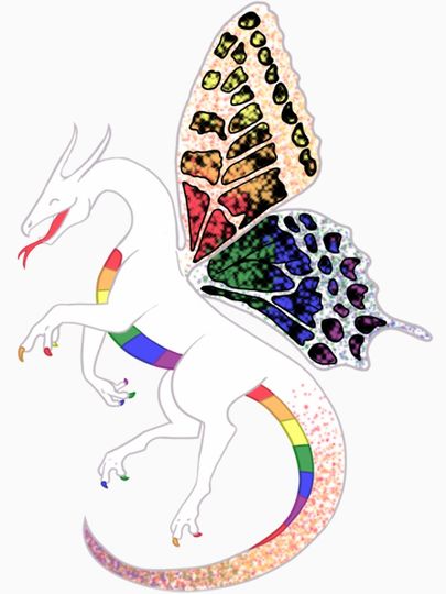 LGBTQ Pride Fae Dragon Tank Top| Pride dragon T-Shirt