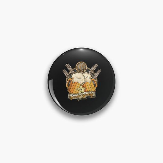 Beer Day Classic TShirt Salute International Beer Day Pin