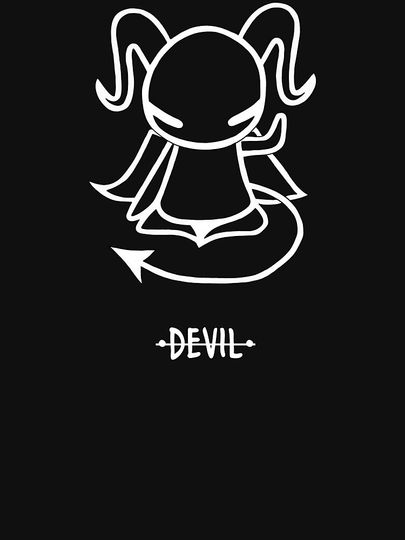 Devil Tarot Print Racerback Tank Top