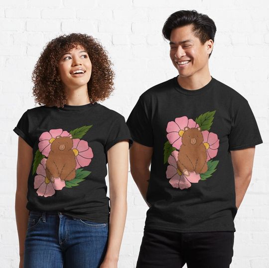 Little Bear with Flowers Classic T-Shirt
