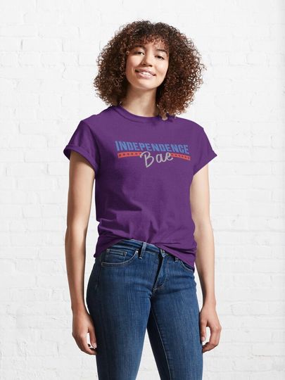 Independence Bae - Independent Day - 4th of July Pun T-shirt classique