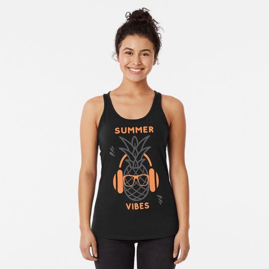 Summer Vibes Racerback Tank Top