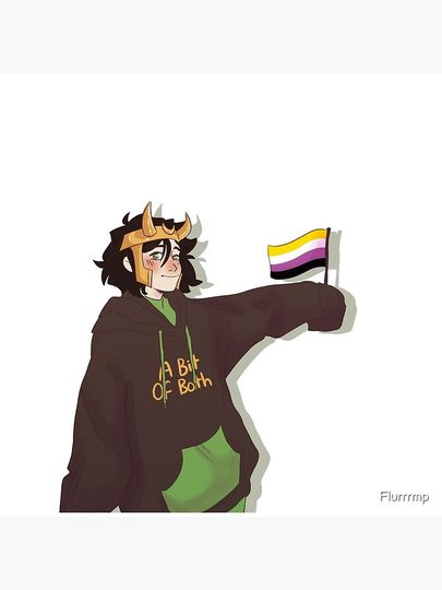 Non binary Pride Loki Pillow