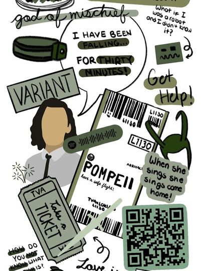 Loki Collage 001 iPhone Case