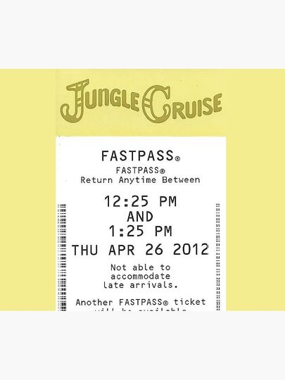 Jungle Cruise Fastpass Throw Blanket