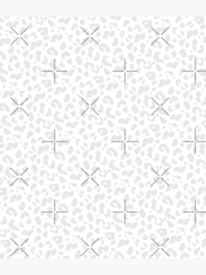 Silver Gray Leopard Print Backpack