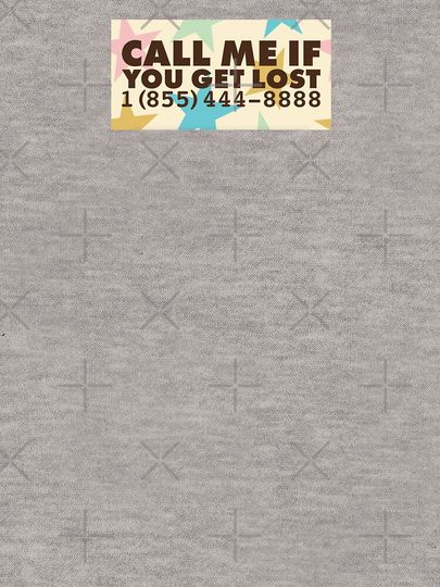 Call Me If You Get Lost Number Design Lightweight Hoodie