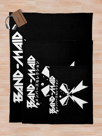 Needed Gifts Band Maid Japan Metal Logo Throw Blanket