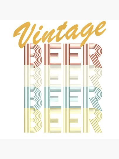 Vintage Beer Graphic Gift International Beer Day Pin