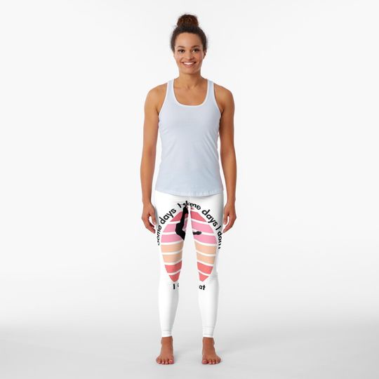 Funny Yoga shirt design with saying - Yoga puns Leggings