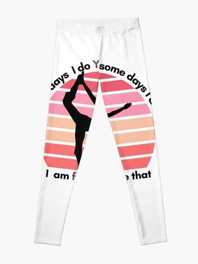 Funny Yoga shirt design with saying - Yoga puns Leggings