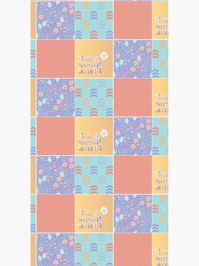 "it's a small world" Pattern (version 1) Duffle Bag