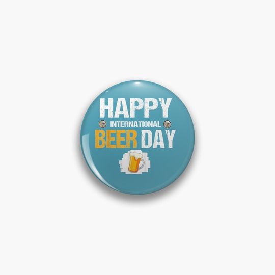 Happy International Beer Day Graphic Pin