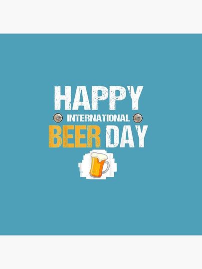 Happy International Beer Day Graphic Pin