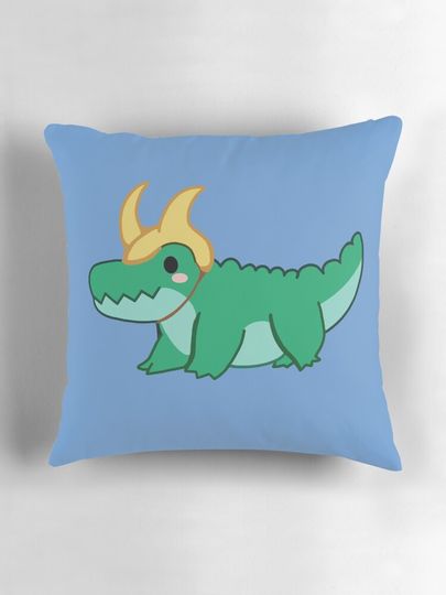 Chibi Alligator Loki Pillow