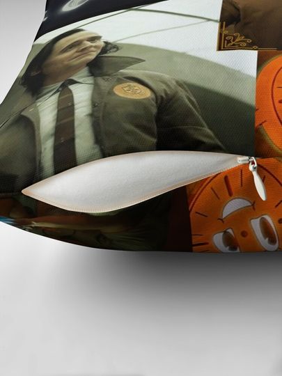 Loki and Mobius TVA collage  Pillow
