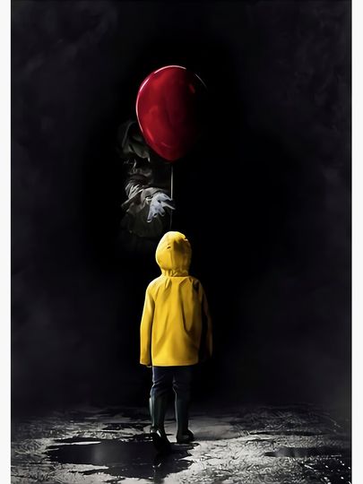 It Balloon MOvie Horror Poster Premium Matte Vertical Poster