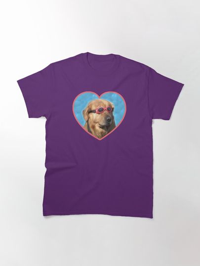 Autocollants Doggo: chien nageur T-shirt classique
