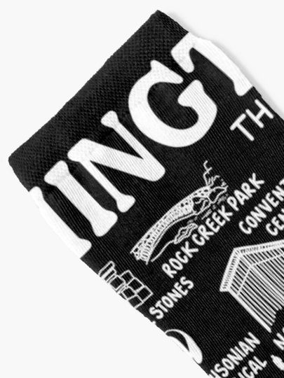 Washington DC Map Socks