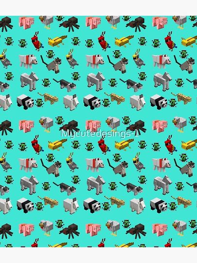 Minecraft animal backpacks and creeper backpack