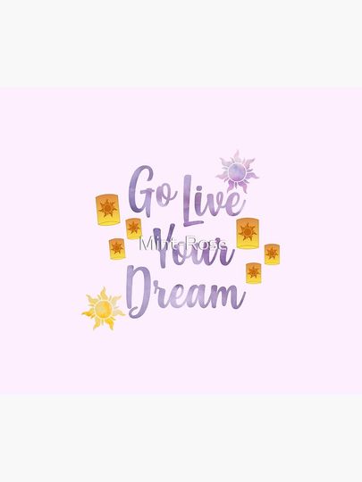 Go Live Your Dream Tangled Throw Blanket