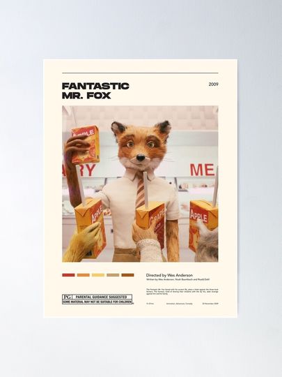 Fantastic Mr. Fox Classicult Prints, Vintage Retro Art Print