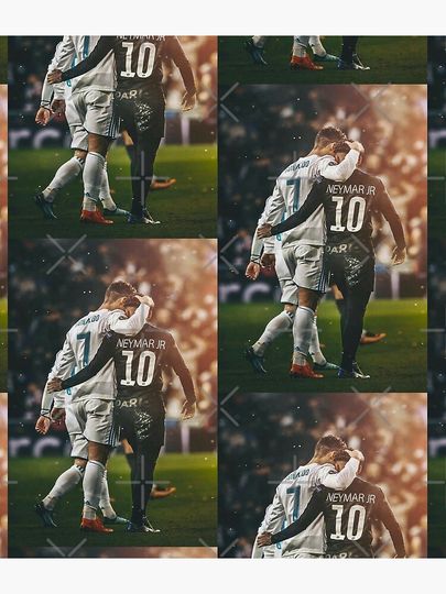 Neymar and Ronaldo Backpack, Gift for Fan