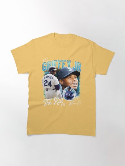 Ken Griffey Jr The Kid Baseball Vintage Signature T-Shirt