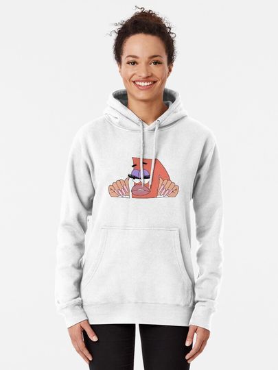 Patrick Star Meme Lashes & Nails Hoodie