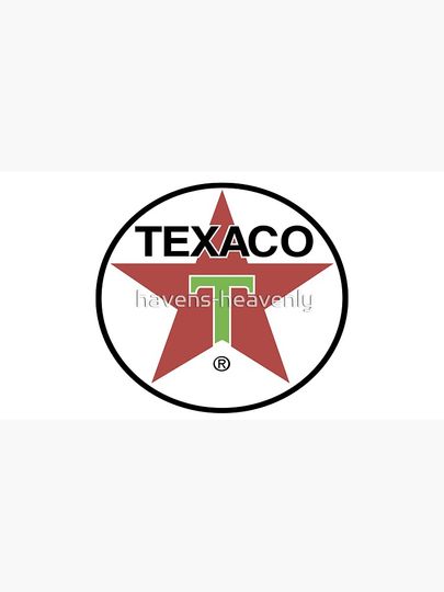 Texaco Gasoline Star Green T Round Tin Sign Cap