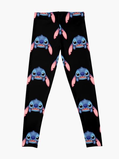 lilo and stitch funny cute stitch frustation  Leggings