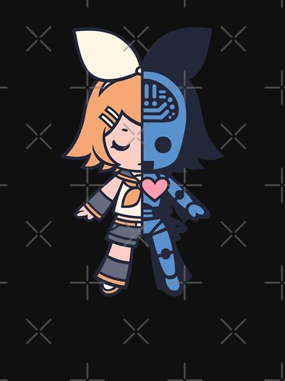 Kagamine Rin Kokoro Chibi Active T-Shirt