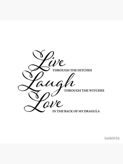 Live Laugh Love DRAGULA Pillow