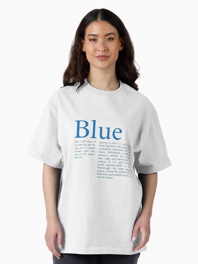 Blue Meaning Oversized T-Shirt